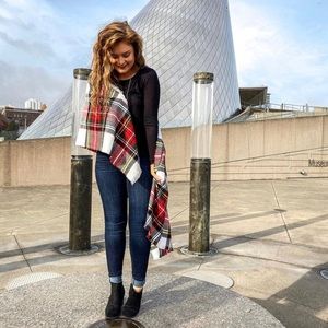 Plaid Blanket Scarf